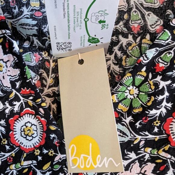 Boden Floral V-Neck Tea Dress NWT  Size 14 Enchanting Twig - Picture 9 of 12